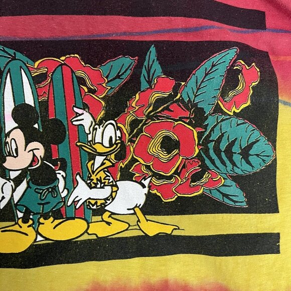 Vintage Disney Unlimited Shirt Men XXL Tie Dye Jem Mickey Goofy Donald Surfboard - Picture 13 of 16